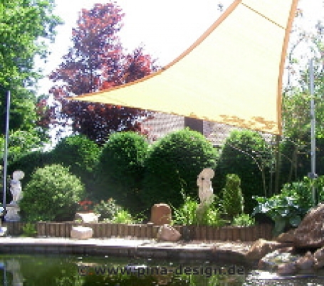 Sonnensegel Teich